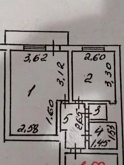 1-к кв. Белгородская область, Губкин ул. Раевского, 8А (32.4 м) - Фото 1
