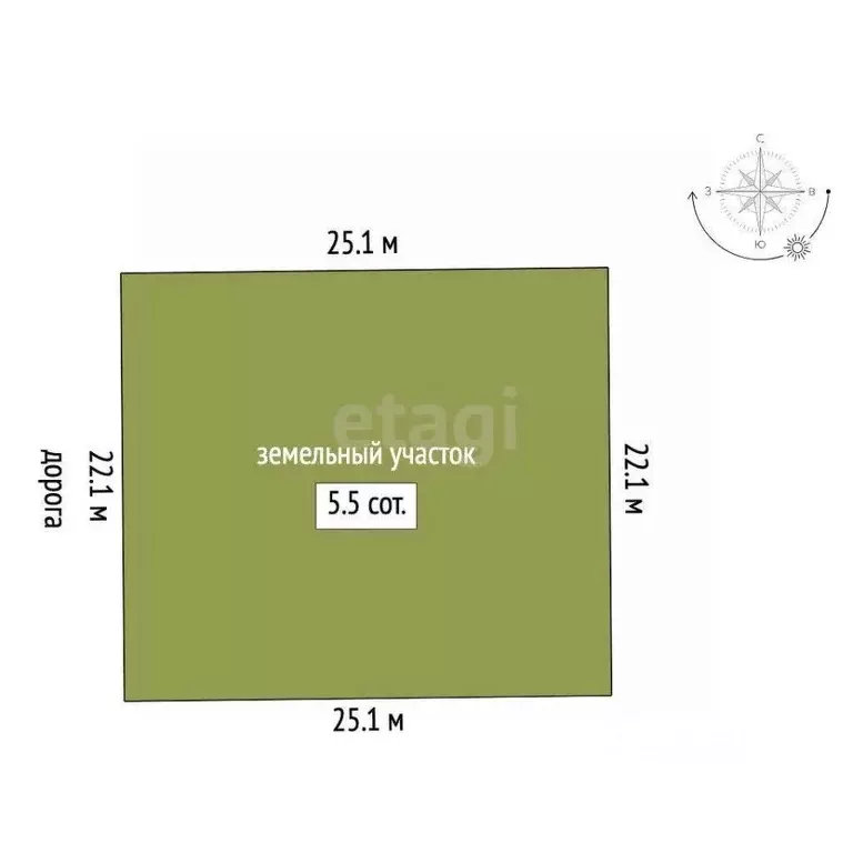 Участок в Ростовская область, Аксайский район, Ольгинское с/пос, ... - Фото 2