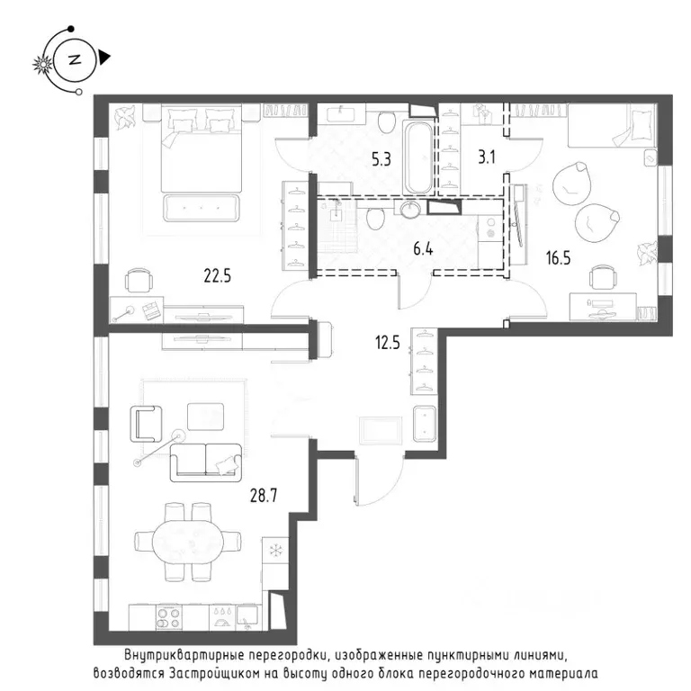 2-к кв. Санкт-Петербург Лисичанская ул., 15 (95.4 м) - Фото 0