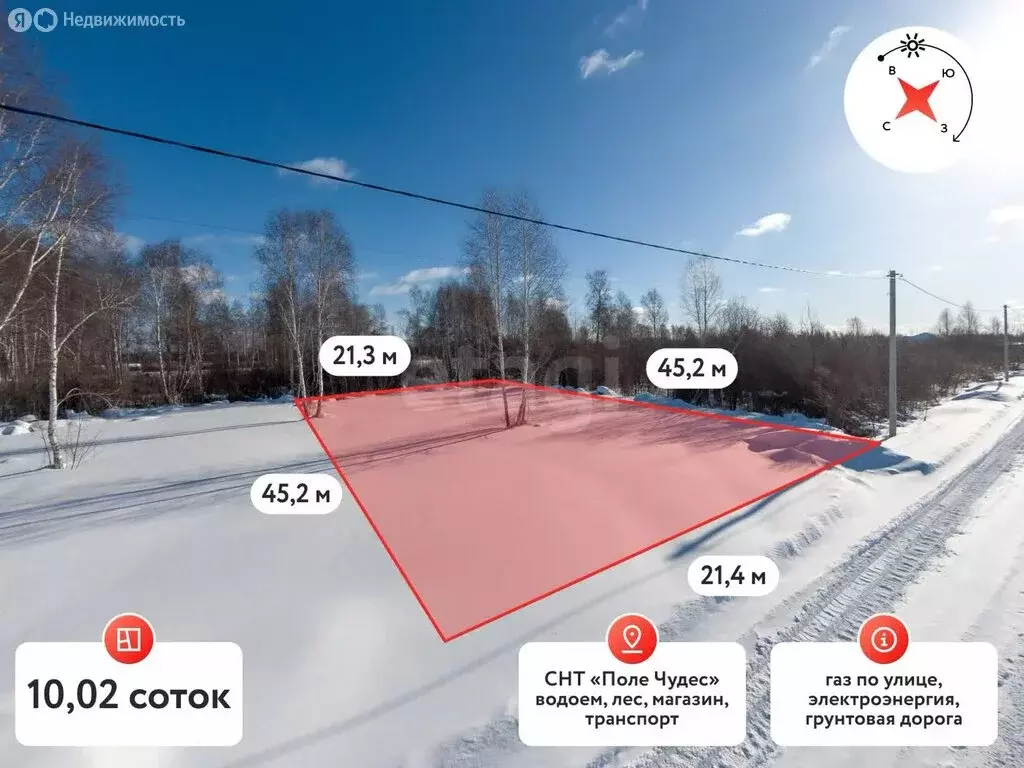 Участок в Тюмень, садовое товарищество Поле Чудес, Западная улица (8 ... - Фото 2