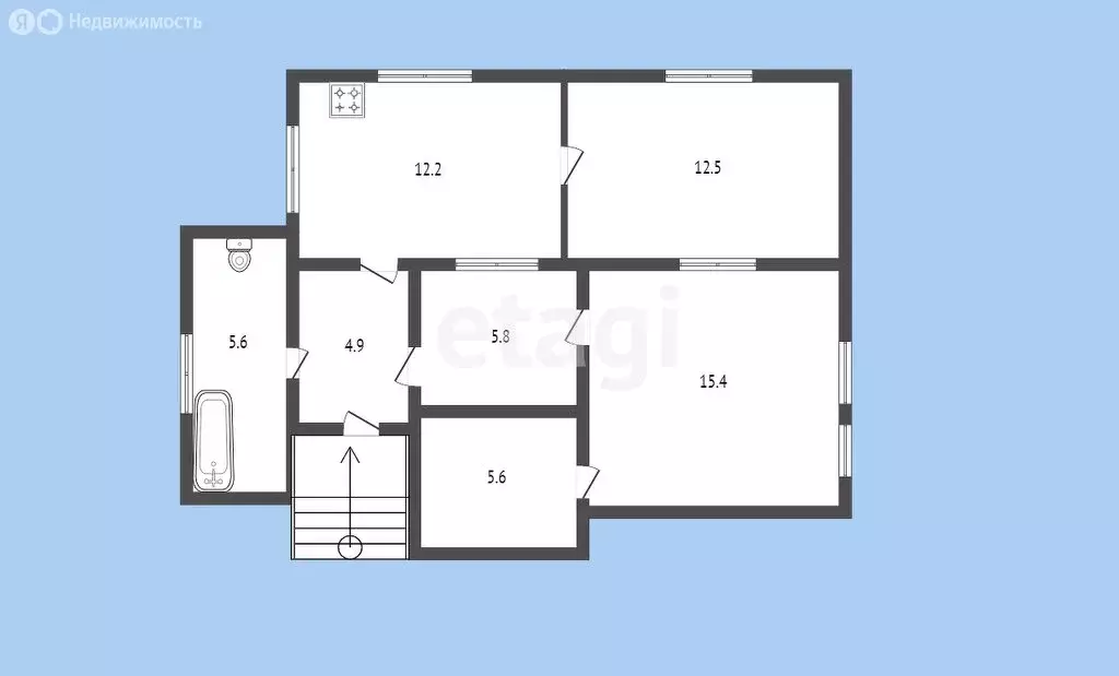 Дом в Черкесск, Октябрьская улица (62 м) - Фото 1