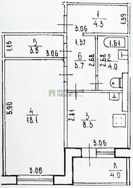 1-к кв. Башкортостан, Уфа ул. Георгия Мушникова, 21/1 (45.9 м) - Фото 1