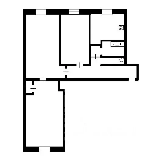 3-к кв. Башкортостан, Стерлитамак Коммунистическая ул., 41 (60.0 м) - Фото 1