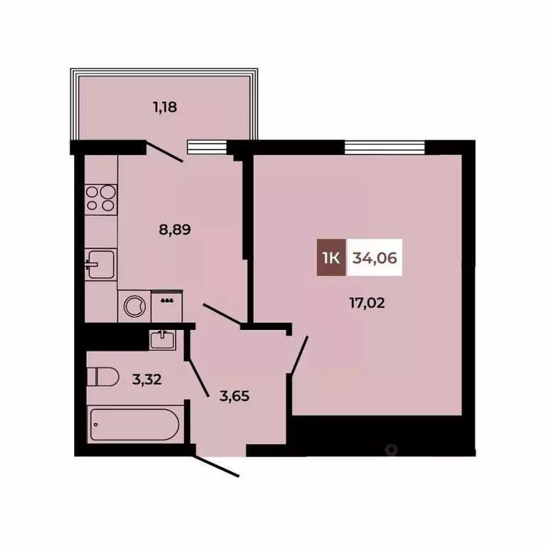 1-к кв. Ростовская область, Аксайский район, Щепкинское с/пос, пос. ... - Фото 1