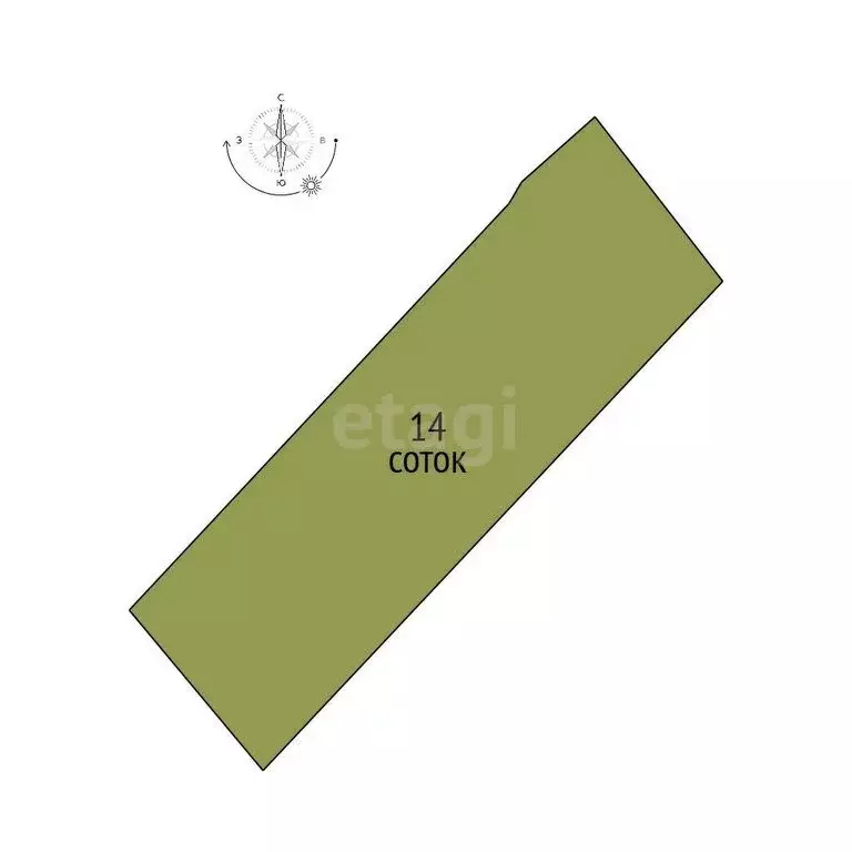 Участок в село Стрелецкое, Садовая улица (14 м) - Фото 1