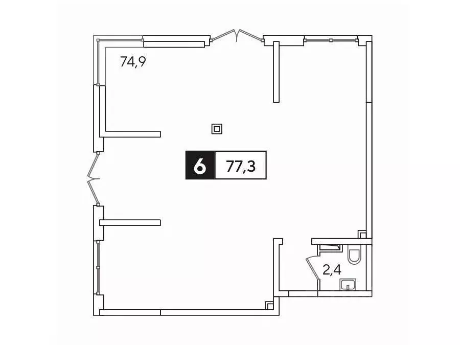 Офис в Краснодарский край, Краснодар ул. Анны Ахматовой, 6/1 (79 м) - Фото 1