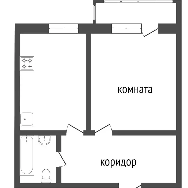 1-комнатная квартира: Улан-Удэ, Октябрьский район (40.4 м) - Фото 0