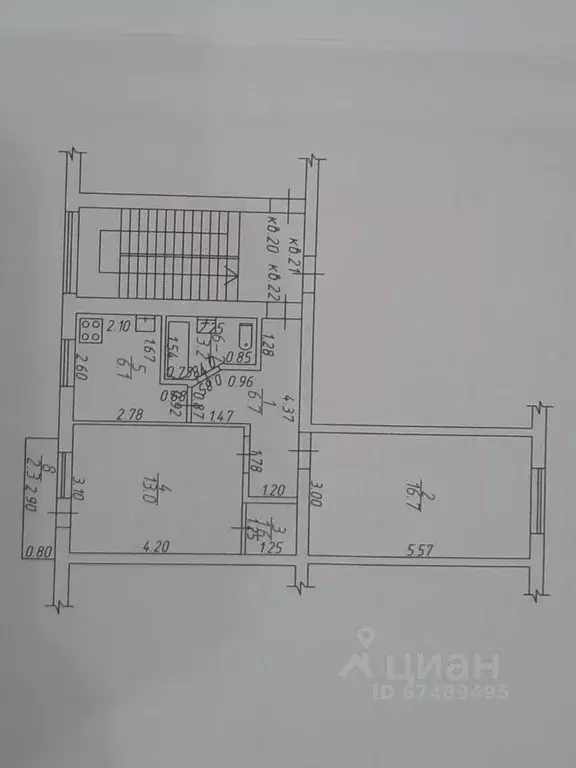 2-к кв. Краснодарский край, Анапа Крымская ул., 216 (47.3 м) - Фото 2