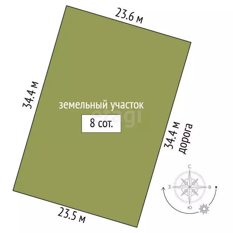 Участок в Батальненское сельское поселение, СНТ Нептун (8 м) - Фото 1