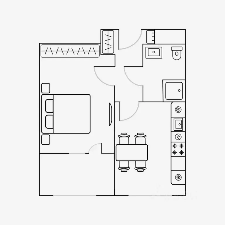 1-к кв. Москва ул. Берзарина, 30А (35.0 м) - Фото 1