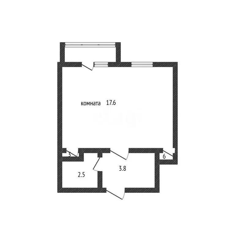 Квартира-студия: Краснодар, Ставропольская улица, 232Б (20 м) - Фото 1