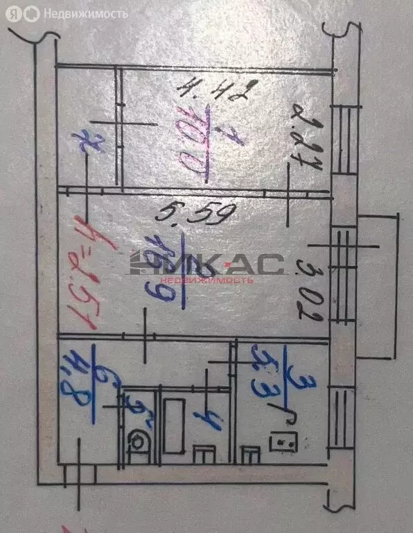 2-комнатная квартира: Ярославль, Угличская улица, 26 (42.7 м) - Фото 1