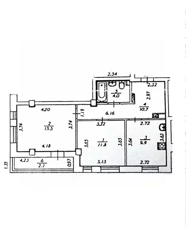 2-к кв. Свердловская область, Екатеринбург ул. Щорса, 109 (52.0 м) - Фото 1