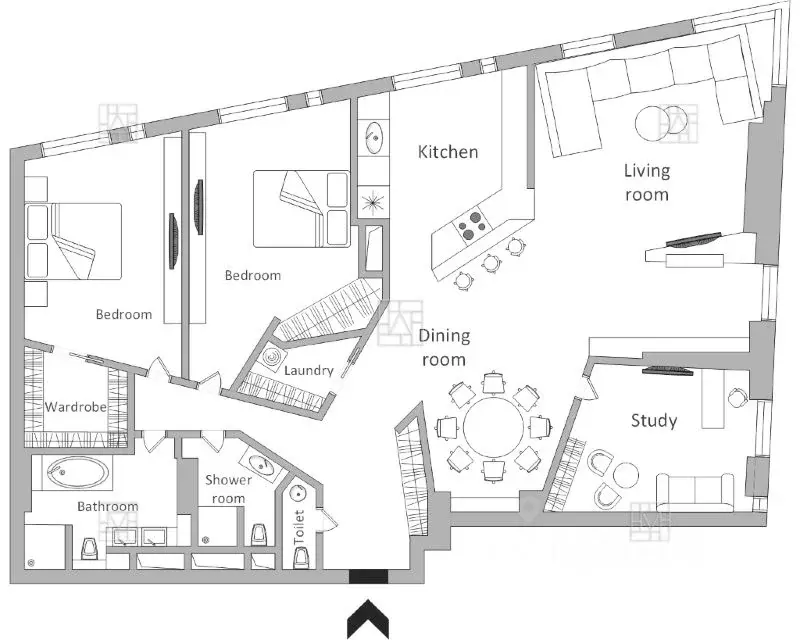 4-к кв. Москва Мосфильмовская ул., 8 (210.0 м) - Фото 2