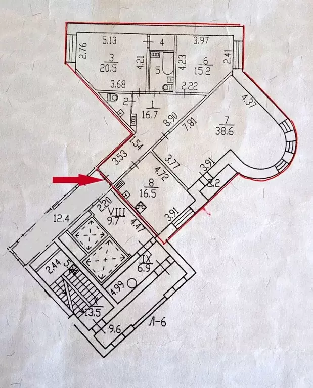 3-к кв. Санкт-Петербург ул. Савушкина, 124к1 (116.9 м) - Фото 1