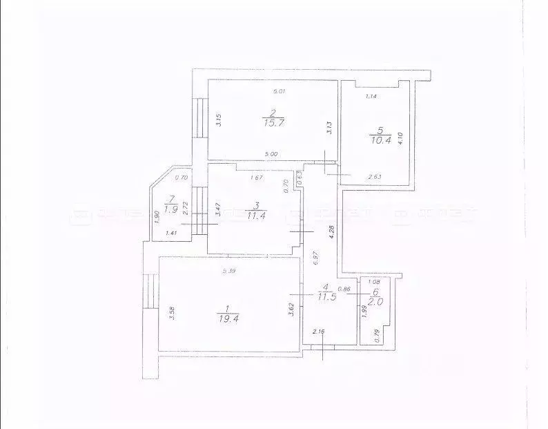 2-к кв. Татарстан, Казань ул. Достоевского, 52 (70.4 м) - Фото 1