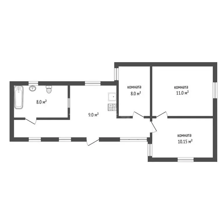 Дом в Грушевка, Советская улица (46.15 м) - Фото 1