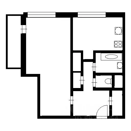 1-к кв. Санкт-Петербург ул. Генерала Симоняка, 13 (33.0 м) - Фото 1