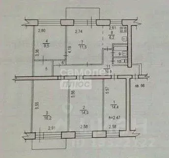 5-к кв. Хабаровский край, Хабаровск ул. Машинистов, 33А (90.1 м) - Фото 2