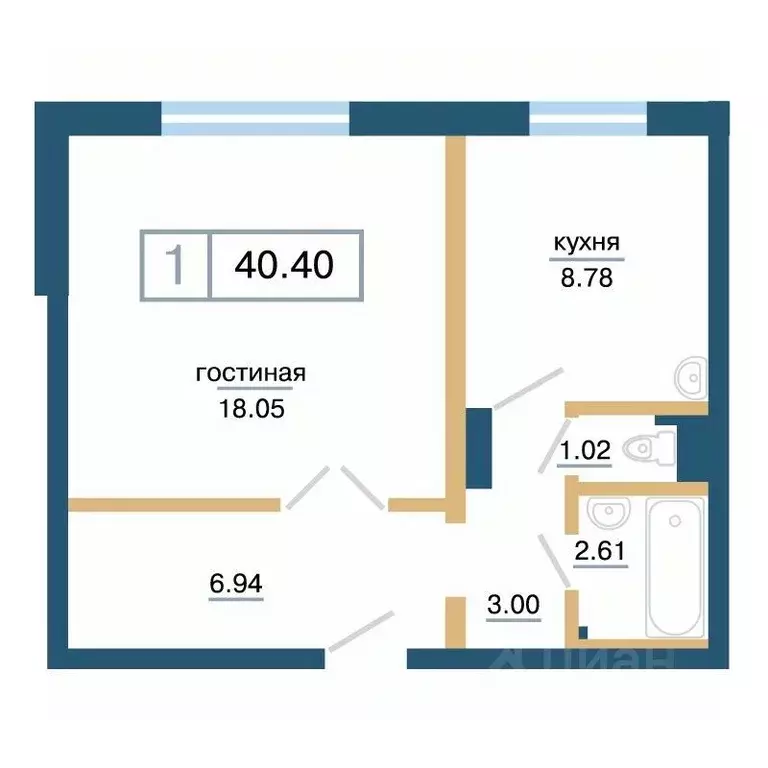 1-к кв. Красноярский край, Красноярск Нанжуль-Солнечный мкр, ... - Фото 1