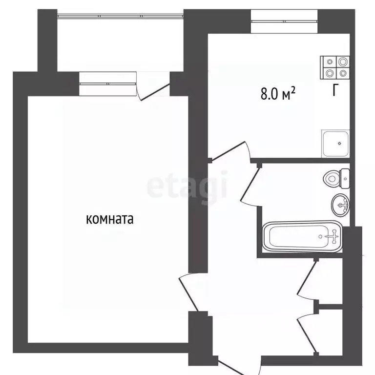 1-к кв. Ярославская область, Ярославль ул. Бабича, 18 (36.7 м) - Фото 1