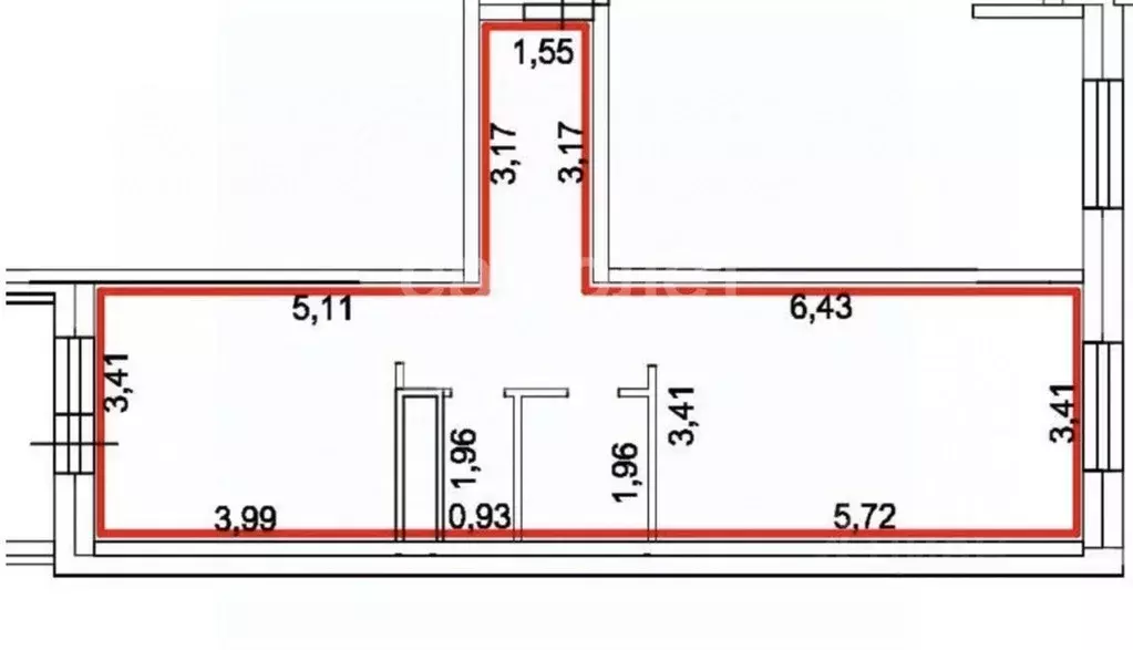 1-к кв. Московская область, Люберцы городской округ, Октябрьский пгт ... - Фото 2