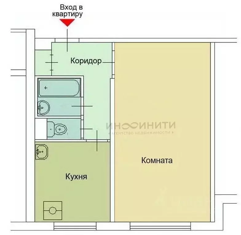 1-к кв. Москва Ореховый бул., 39К1 (33.0 м) - Фото 1