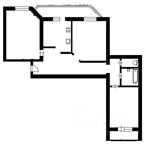 3-к кв. Новосибирская область, Новосибирск Дачная ул., 21/2 (77.8 м) - Фото 1