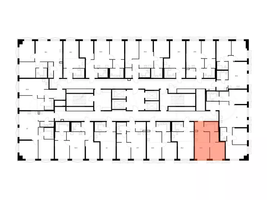 1-к. квартира, 34,5м, 22/31эт. - Фото 1