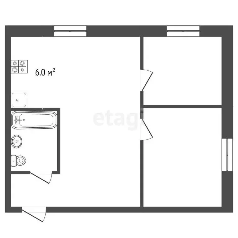 3-комнатная квартира: Ярославль, улица Писемского, 48А (42 м) - Фото 0