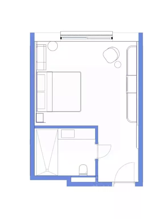 Студия Ставропольский край, Пятигорск ул. Леваневского, 3Д (21.7 м) - Фото 1