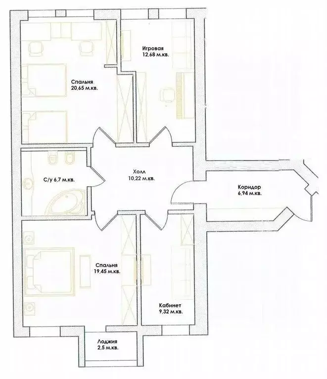 3-к кв. Калининградская область, Калининград Артиллерийская ул., 58А ... - Фото 2