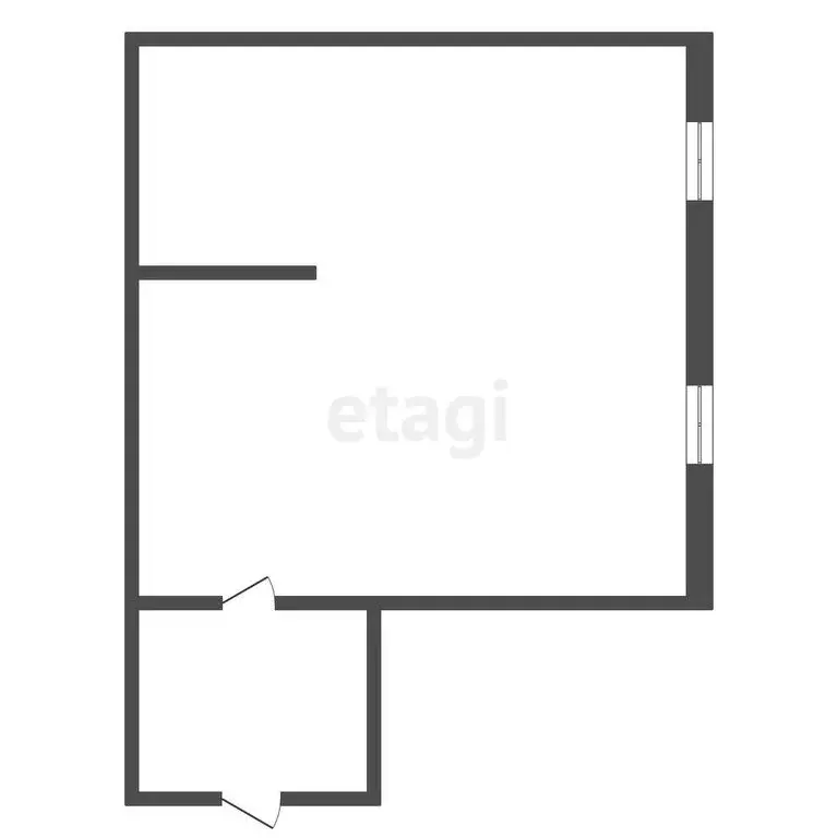 Квартира-студия: Мичуринск, Коммунистическая улица, 62 (36.9 м) - Фото 1