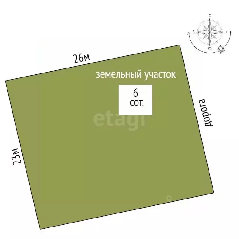 Участок в Крым, Ленинский район, с. Калиновка ул. Абденановой (6.0 ... - Фото 2