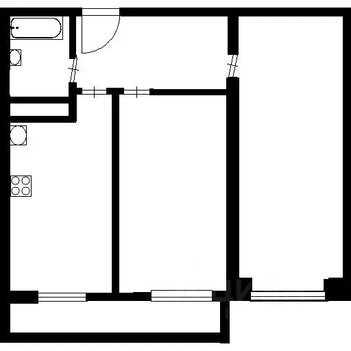 3-к кв. Новосибирская область, Искитим Индустриальный мкр, 26А (57.0 ... - Фото 1