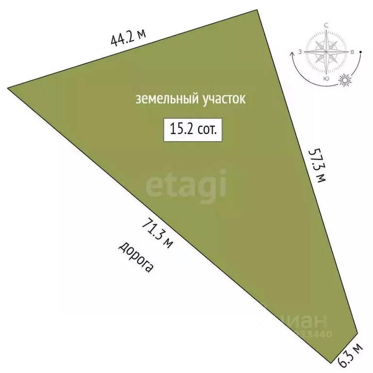 Участок в Тюменская область, Нижнетавдинский муниципальный округ, ... - Фото 2