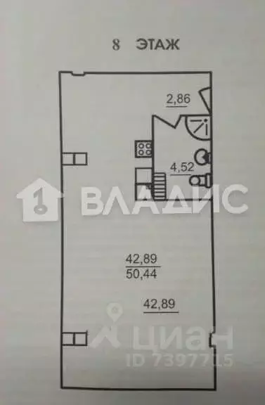 Студия Вологодская область, Вологда ул. Карла Маркса, 121 (50.0 м) - Фото 1