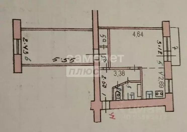 2-к кв. Курская область, Курск ул. Ломакина, 5 (45.0 м) - Фото 1