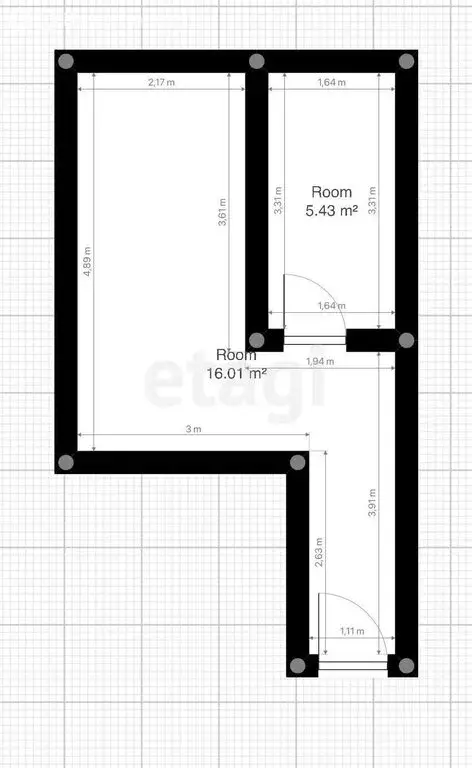 Квартира-студия: село Весёлое, улица Мира, 122/3А (21.9 м) - Фото 0