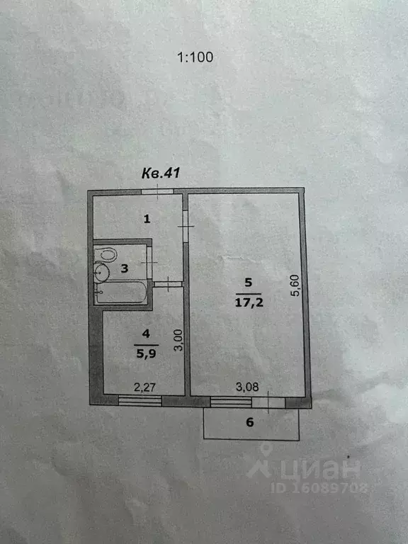 1-к кв. Белгородская область, Белгород ул. Щорса, 2а (30.0 м) - Фото 1