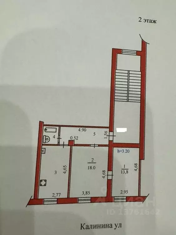 2-к кв. Пензенская область, Пенза ул. Калинина, 113 (54.9 м) - Фото 2