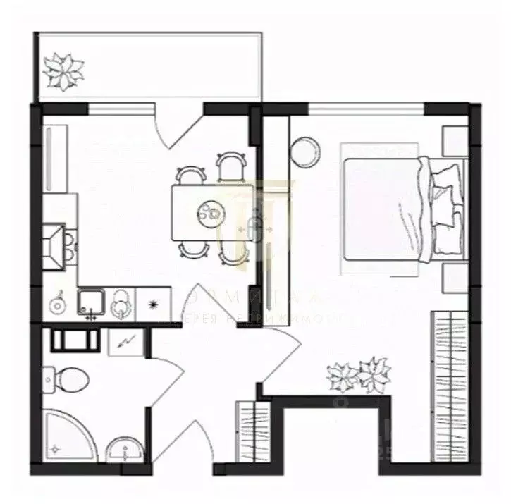 1-к кв. Ленинградская область, Гатчинский муниципальный округ, д. ... - Фото 2