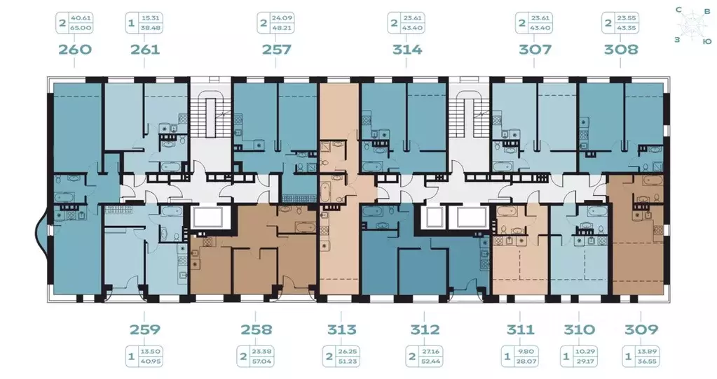 2-к кв. Иркутская область, Иркутск наб. Верхняя, 137 (43.4 м) - Фото 2