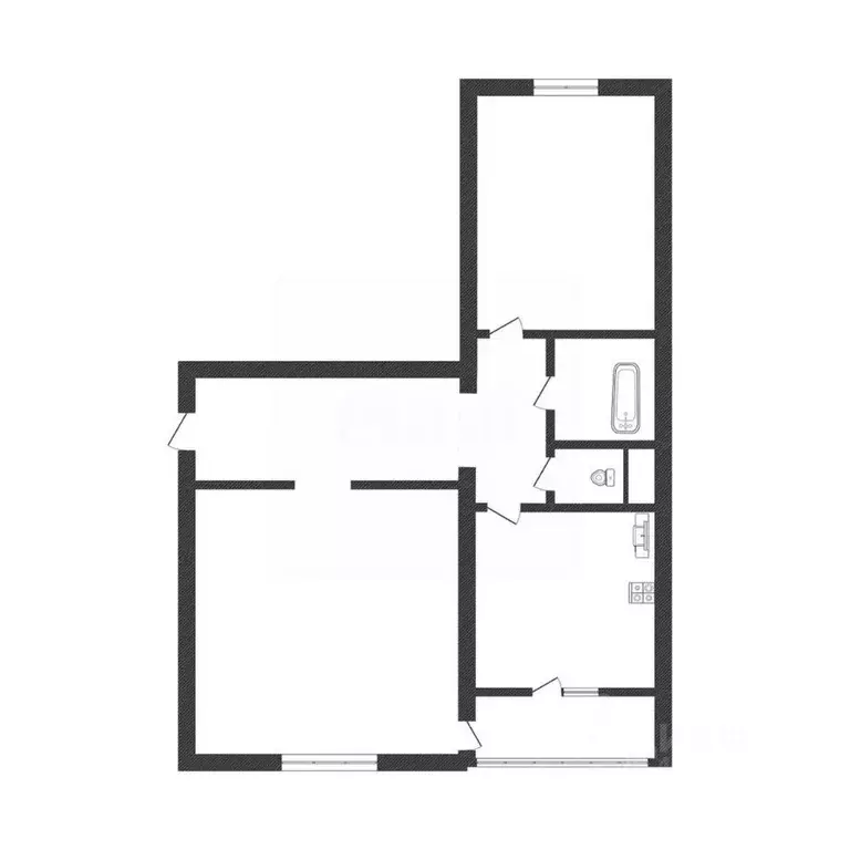 2-к кв. Смоленская область, Рудня Западная ул., 38А (47.0 м) - Фото 2