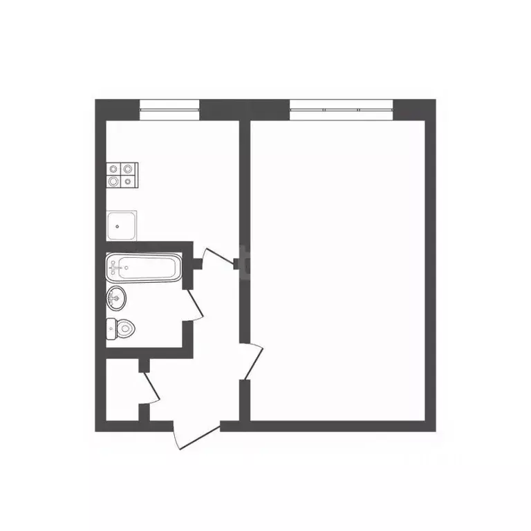 1-к кв. Смоленская область, Смоленск ул. Шевченко, 73б (29.4 м) - Фото 2