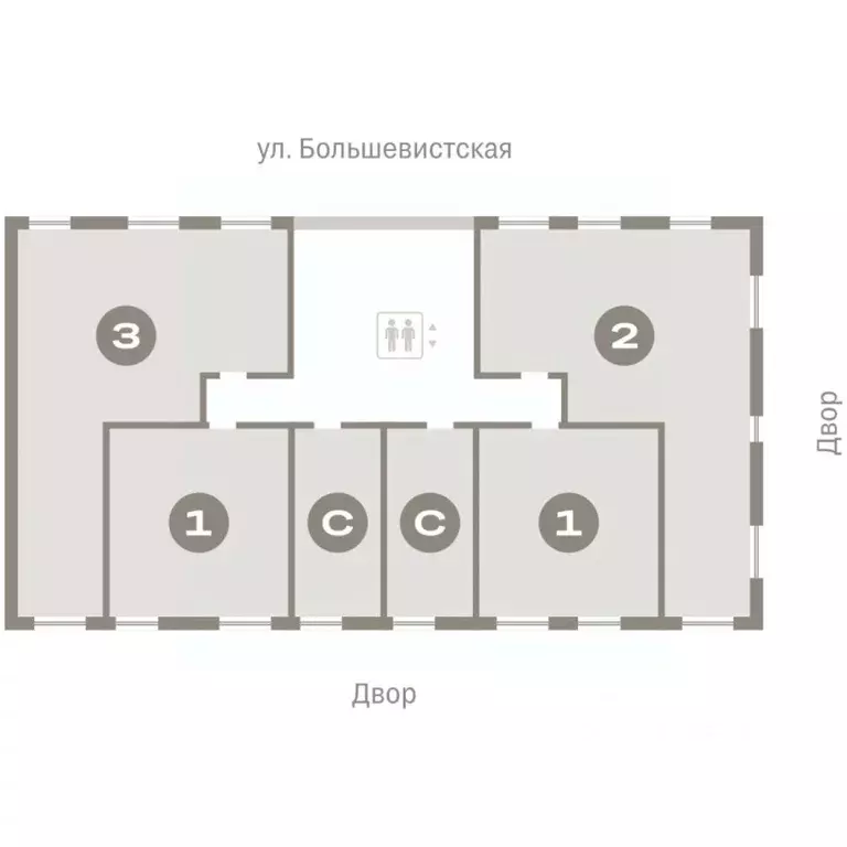 3-к кв. Новосибирская область, Новосибирск Европейский Берег мкр,  ... - Фото 1
