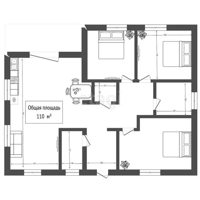 Дом в Октябрьский, переулок Гармонии (110 м) - Фото 1