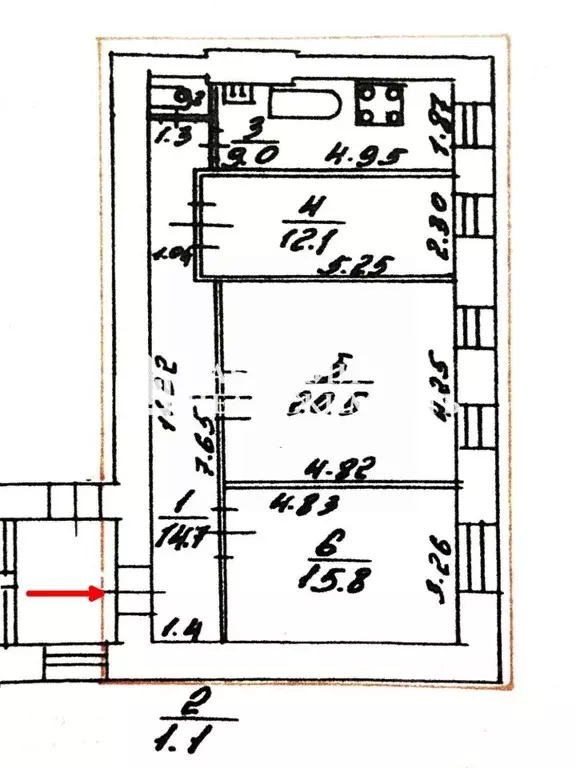 3-к кв. Санкт-Петербург 15-я Васильевского острова линия, 70 (73.2 м) - Фото 2