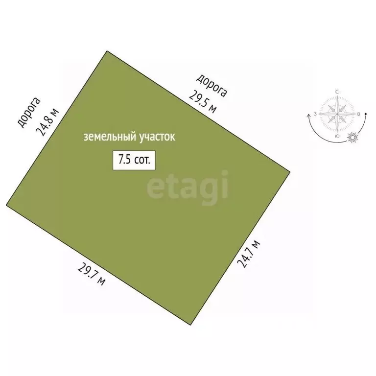 Участок в Тюменская область, Тюменский муниципальный округ, ... - Фото 1