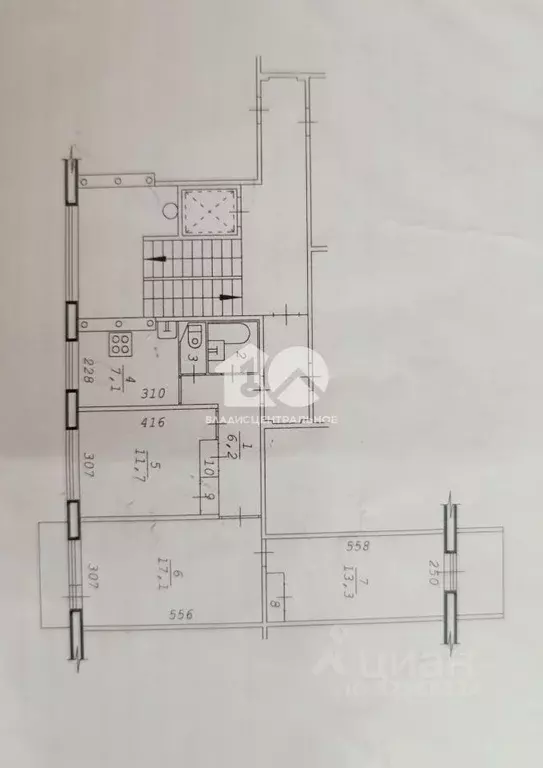 3-к кв. Новосибирская область, Новосибирск Сибирская ул., 13 (60.1 м) - Фото 1